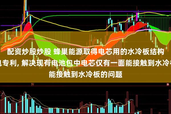 配资炒股炒股 蜂巢能源取得电芯用的水冷板结构及电池包专利, 解决现有电池包中电芯仅有一面能接触到水冷板的问题
